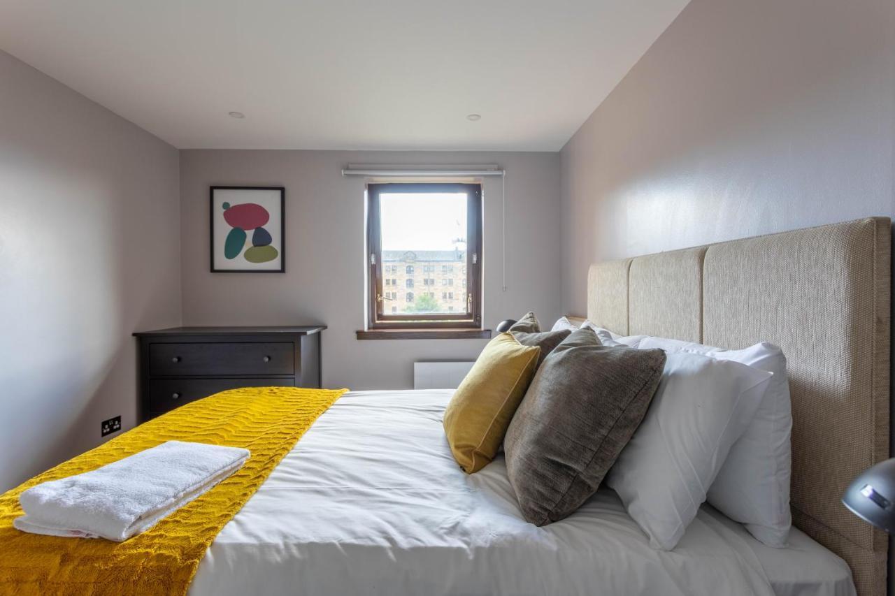 Stunning 1 Bed Merchant City Apartment With Parking Glasgow Exterior foto